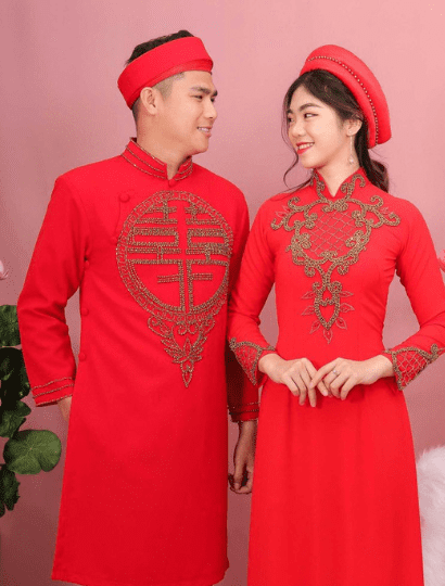 Mẫu áo cưới truyền thống của Việt Nam hiện đại